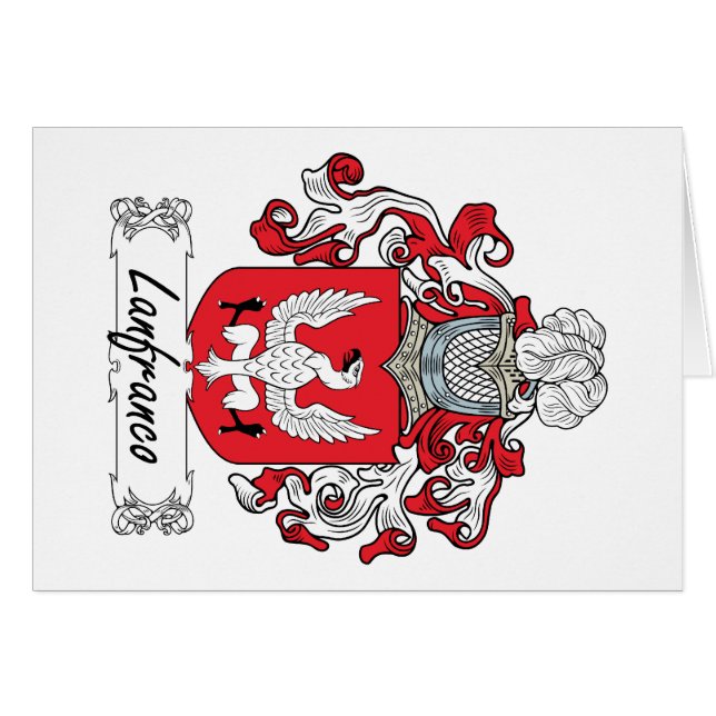 Lanfranco Family Crest (Front Horizontal)