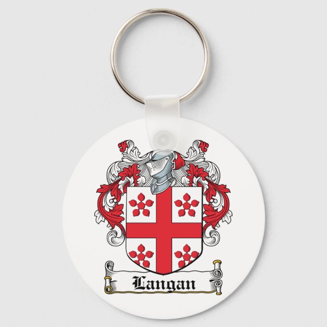 Langan Family Crest Key Ring (Front)