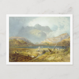 Langdale Pikes, from 'The English Lake District', Postcard