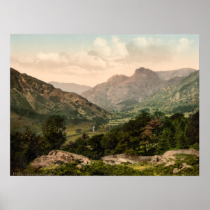 Langdale Valley, Lake District, Cumbria, England Poster