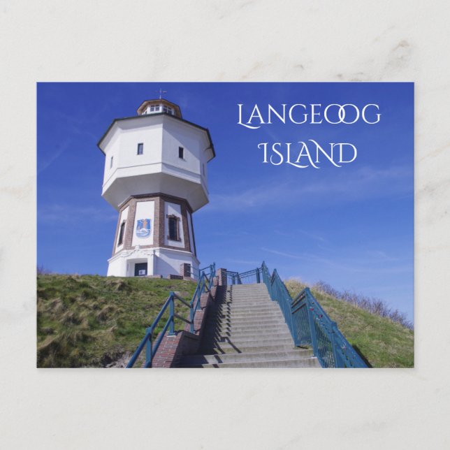 Langeoog Island Water Tower, East Frisia, Germany Postcard (Front)