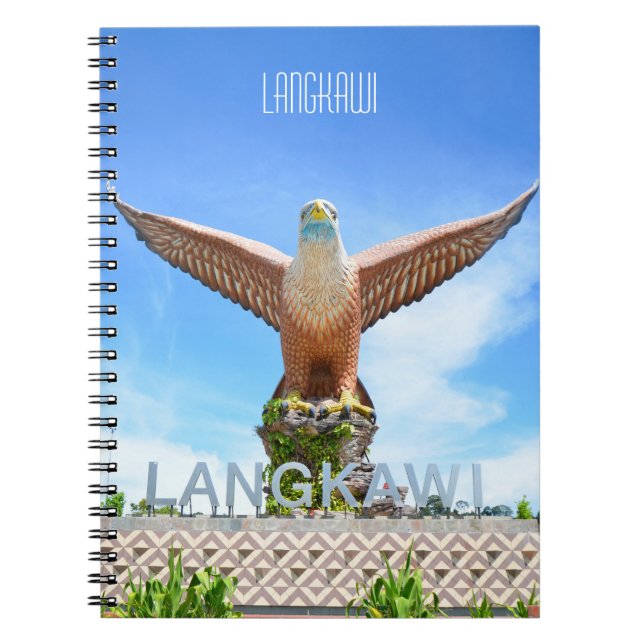 Langkawi Eagle Landmark Malaysia Travel Photograph Notebook (Front)