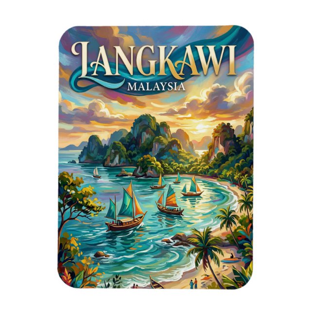 Langkawi Malaysia Magnet (Vertical)