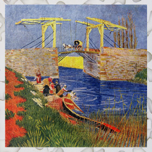 Langlois Bridge at Arles by Vincent van Gogh Jigsaw Puzzle
