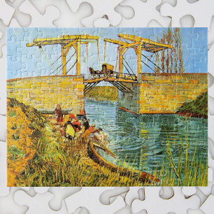 Langlois Bridge at Arles by Vincent van Gogh Jigsaw Puzzle
