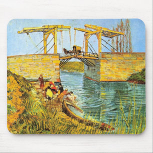 Langlois Bridge at Arles by Vincent van Gogh Mouse Pad