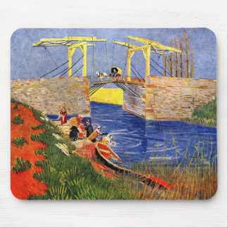 Langlois Bridge at Arles by Vincent van Gogh Mouse Pad
