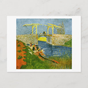 Langlois Bridge at Arles Van Gogh Fine Art Postcard