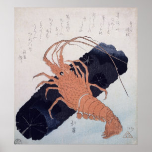 Langoustine with a Block of Charcoal, c.1830 Poster