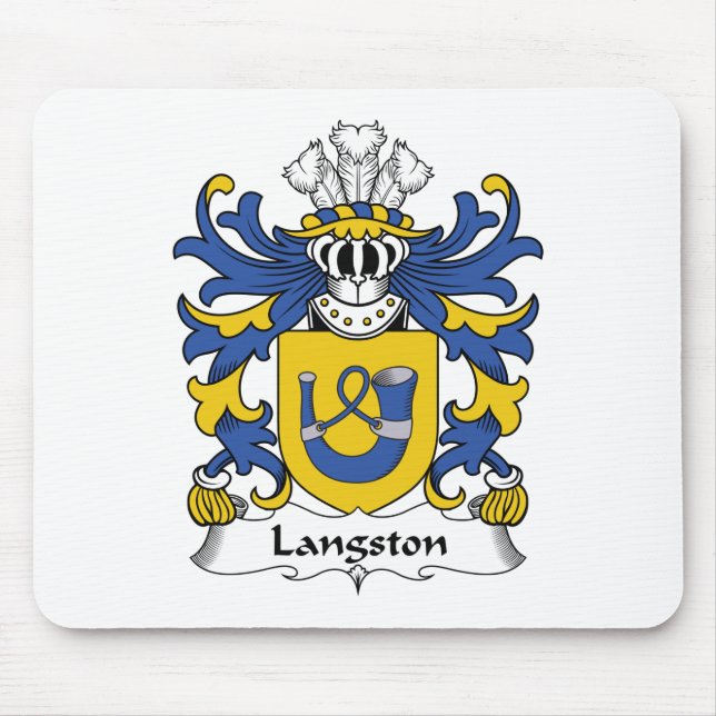 Langston Family Crest Mouse Pad (Front)