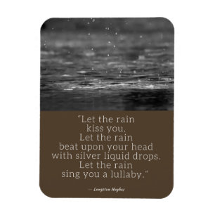 Langston Hughes Rain Quote Magnet