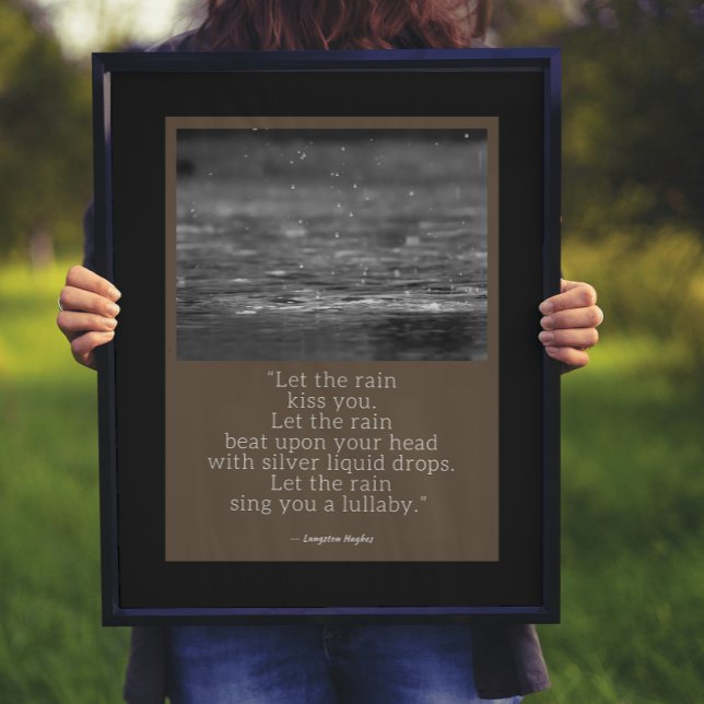 Langston Hughes Rain Quote Poster (Creator Uploaded)