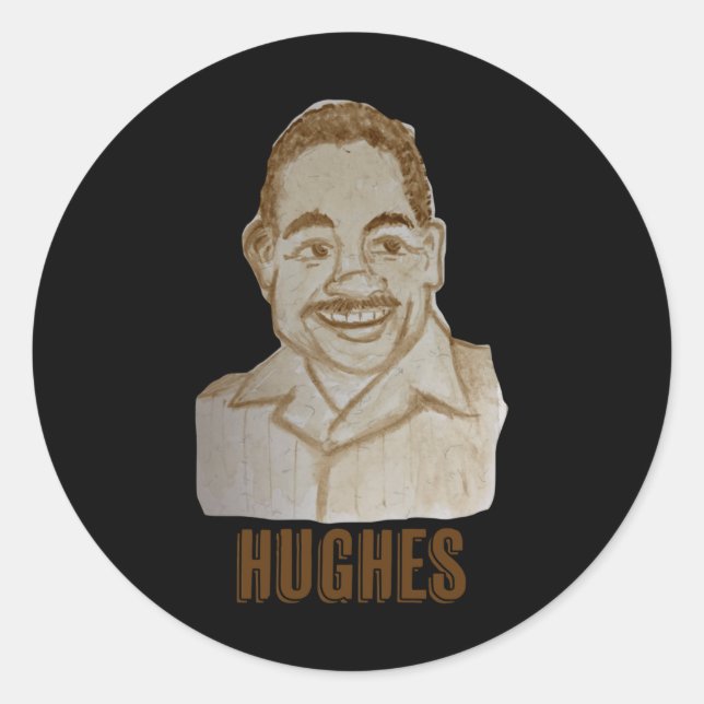 Langston Hughes Sticker  (Front)
