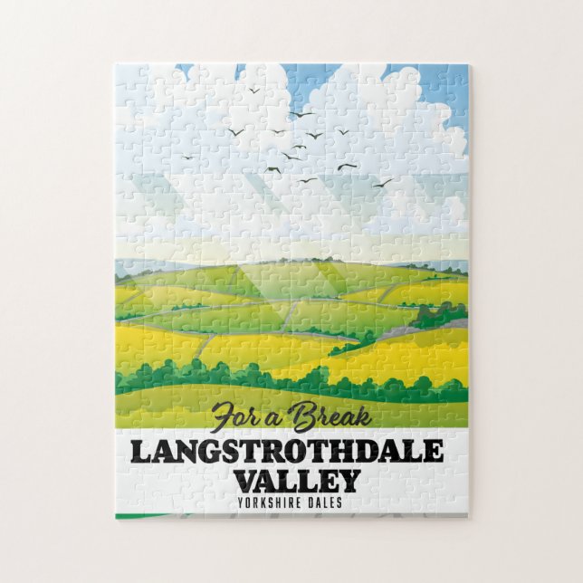 Langstrothdale valley Yorkshire Dales Jigsaw Puzzle (Vertical)