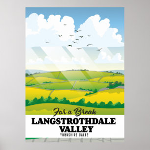 Langstrothdale valley Yorkshire Dales Poster
