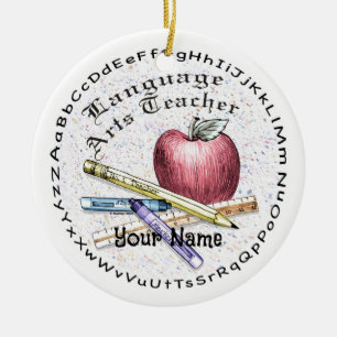 Language Arts Teacher ornament