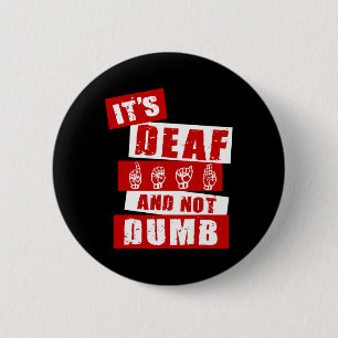 Language Deaf Awareness Hand Talk Asl Lenguaje De  6 Cm Round Badge