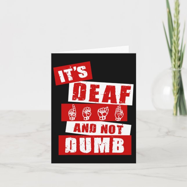 Language Deaf Awareness Hand Talk Asl Lenguaje De  Card (Front)
