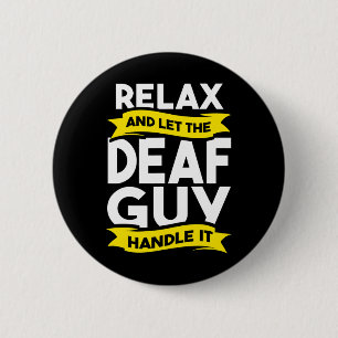 Language Deaf Awareness Hearing Loss And Asl 6 Cm Round Badge