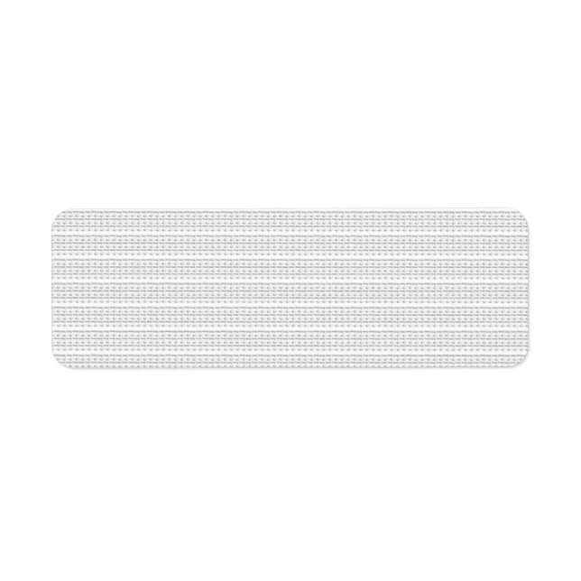 language Design Fourteen Return Address Label (Front)