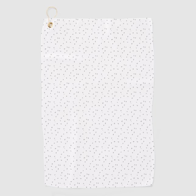 language Design Six Golf Towel (Front)
