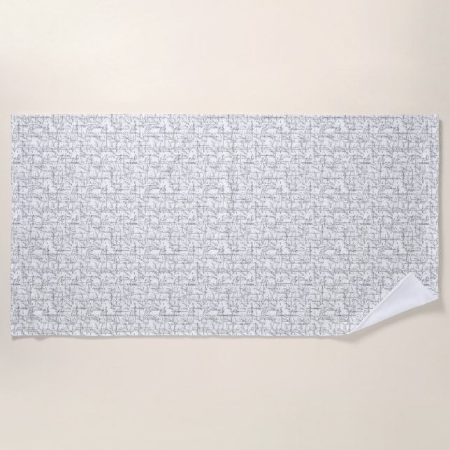 language Design Twenty Three Beach Towel (Front)