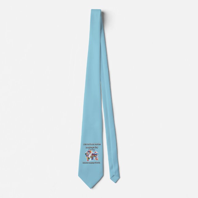 Language Diversity. International Mother Language  Tie (Front)