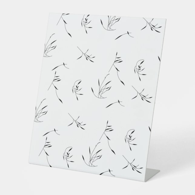 Language, Dove Grey Pedestal Sign (Front)