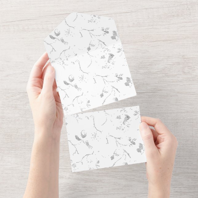 Language, Grey Cloud All In One Invitation (Tearaway)