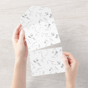 Language, Grey Cloud All In One Invitation
