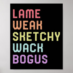 Language Lame Weak Asl Slang Tee Deaf Awareness Mo Poster