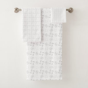 Language, Light Grey, Geyser Bath Towel Set
