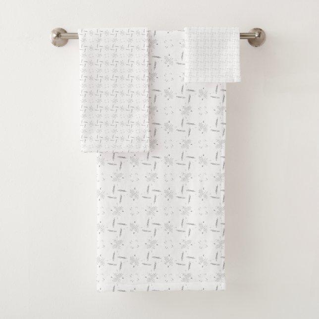 Language, Light Grey, Geyser Bath Towel Set (Insitu)