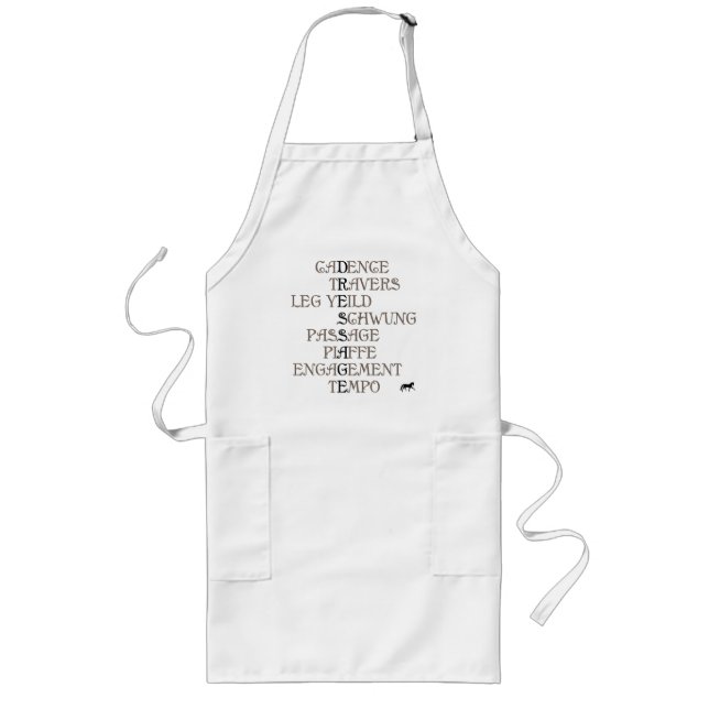 Language of Dressage Long Apron (Front)