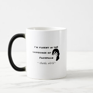 Language of Facepalm Magic Mug