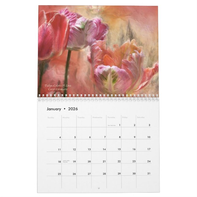 Language Of Flowers - Romance Collection Calendar (Jan 2026)