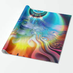 Language of Light Vibrations Wrapping Paper