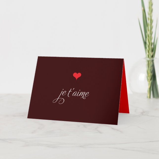 Language of Love (Blank) Holiday Card (Front)