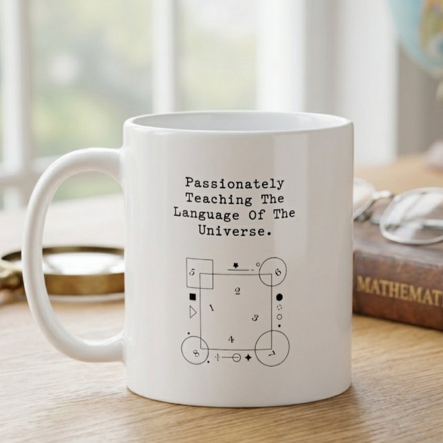 Language of Universe | Passionate Math Teaching Coffee Mug (Creator Uploaded)