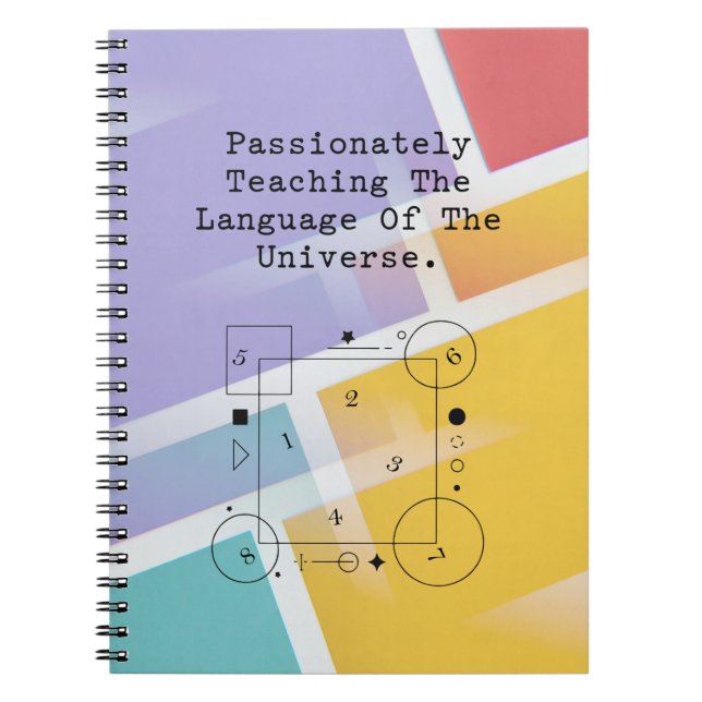 Language of Universe | Passionate Math Teaching Notebook (Front)
