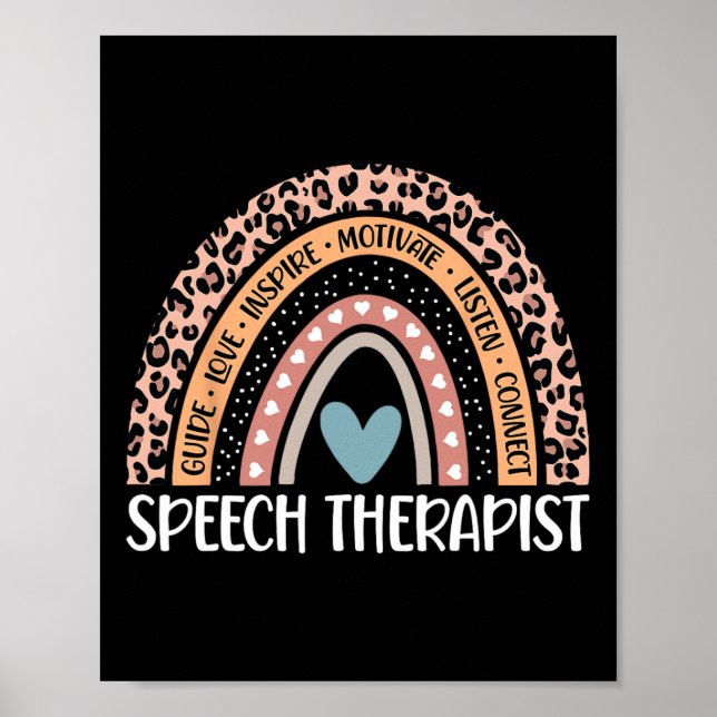 Language Pathologist 100th Day Of School Slp Thera Poster (Front)