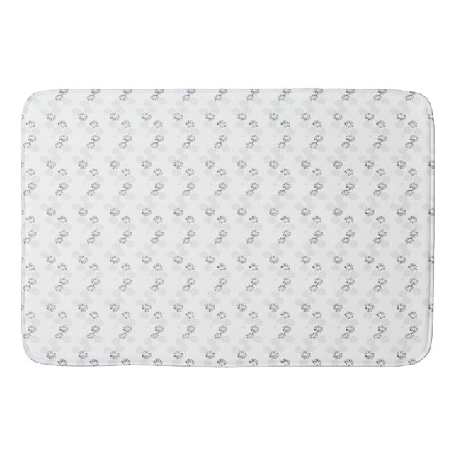 Language, Snow Drift Bath Mat (Front)
