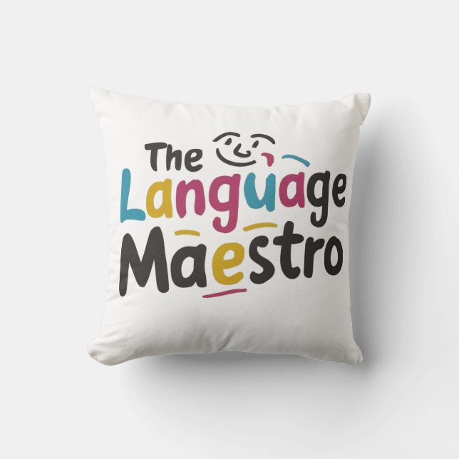 Language teacher present ideas cushion (Front)