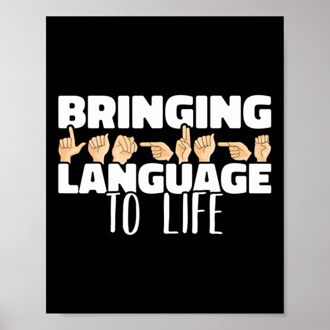 Language To Life American Sign Language Asl  (Front)
