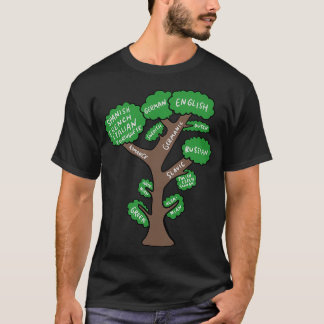 Language Tree Linguistic Graphic Linguist design G T-Shirt