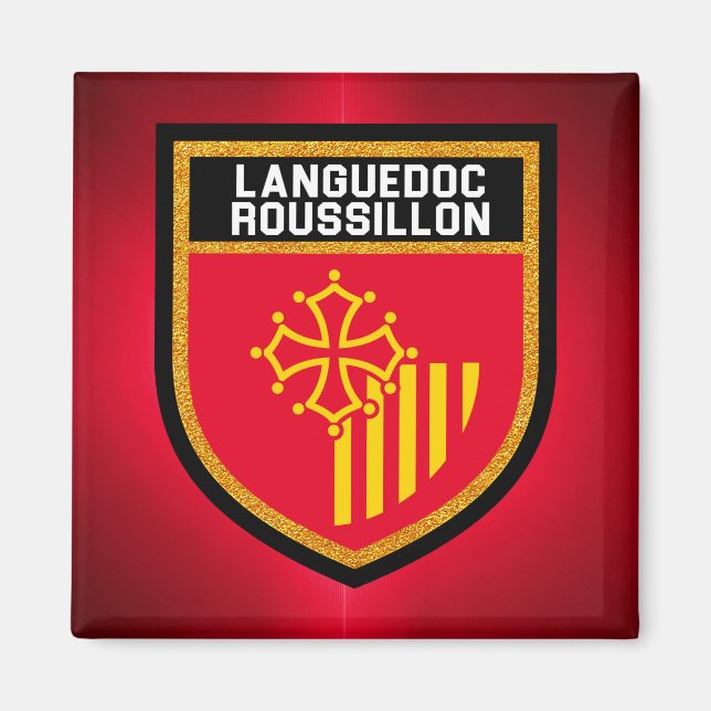 Languedoc-Roussillon  Flag Magnet (Front)
