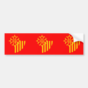 Languedoc Roussillon, France flag Bumper Sticker