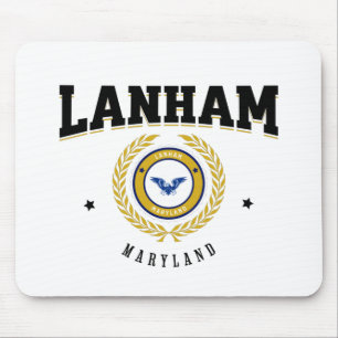 Lanham Maryland Black Mouse Pad