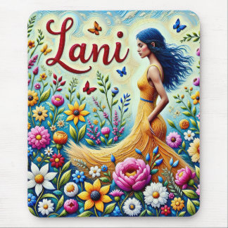 LANI ~ PRETTY GIRL FLOWERS ~ Mousepad