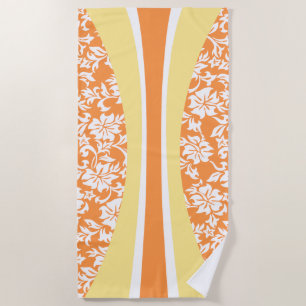 Laniakea Hawaiian Striped Surfboard - Papaya Beach Towel